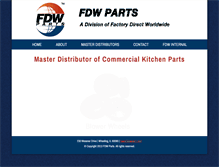 Tablet Screenshot of fdwparts.com